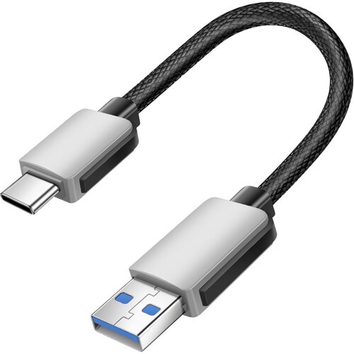 AVIZAR Mini Kabel USB-C / USB Ultra Kratek 15cm CarPlay, Android Auto, Polnilna Postaja, Siva, (5000191845) Cene