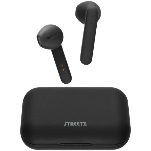 Streetz T110 True Wireless Stereo Slu&scaron;alice s Kući&scaron;tem za Punjenje, Polu-In-Ear, BT 5, Mat Crne Cijene
