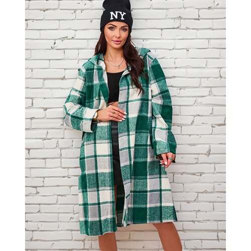 Resti Women&amp;#039;s green check coat Slike