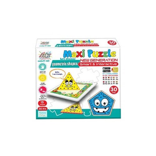  Jagu slagalica Maxi geometrijski oblici 30 kom Slike