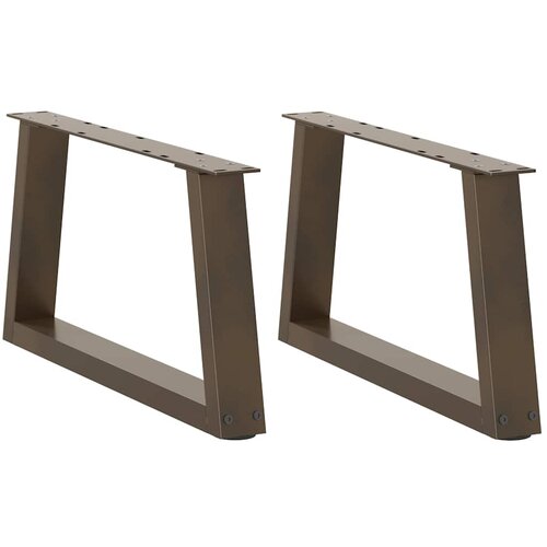 Furnova Noge jedilne mize V-oblika 2 kosa Naravno jeklo 70x(30-31,3) cm, (21946625) Slike