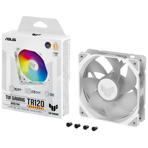 Asus TUF GAMING TR120 ARGB REVERSE WHITE ventilator Cene