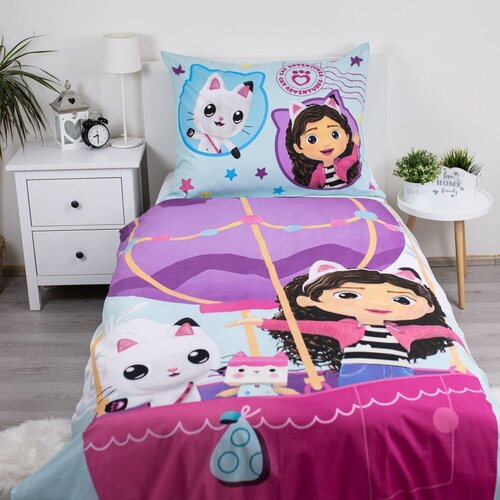 Jerry Fabrics Pamučna dječja posteljina za krevet za jednu osobu 140x200 cm Gabby&amp;#039;s Dollhouse &amp;quot;Balloon&amp;quot; &amp;ndash; Slike