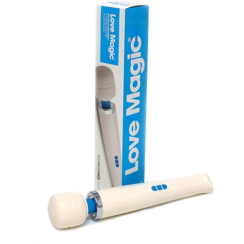 Love Magic Wand - masažni vibrator za polnjenje (bela) Slike