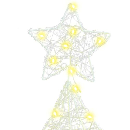  Božićno drvce s 100 LED svjetlima Topla bijela 120 cm Akril Slike