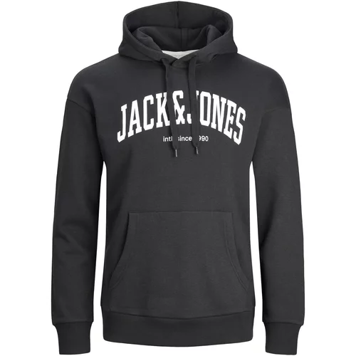 Jack & Jones Sweater majica 'Josh' crna / bijela