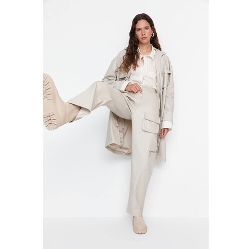 Trendyol Limited Edition Stone Faux Leather Pants Slike