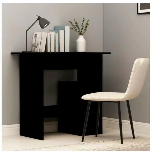  Pisalna miza črna 80x45x74 cm iverna plošča