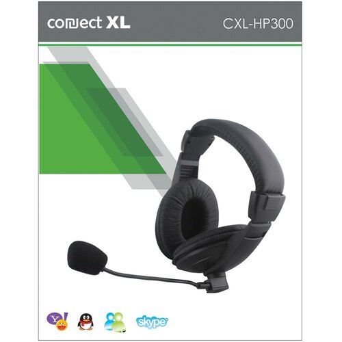 Connect Xl slušalice+mikrofon, set, konekcija jack 3.5mm,kožni jastučić - CXL-HP300 Slike