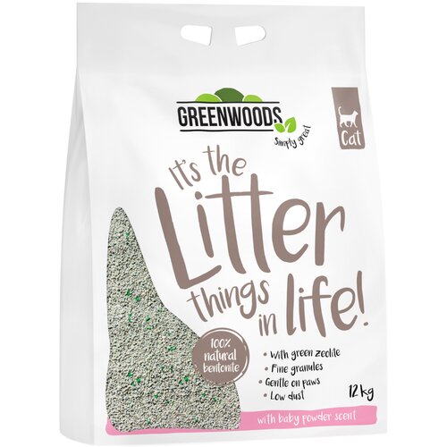 Greenwoods sprijemljivi mačji pesek iz naravne gline - 12 kg Cene