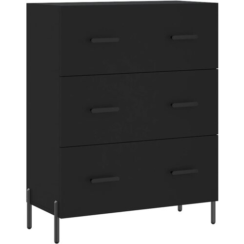 Maison Chic Komoda - Predalnik črna 69,5x34x90 cm inženirski les, (21715801) Slike