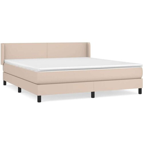  Krevet box spring s madracem cappuccino 180x200 cm umjetna koža Slike