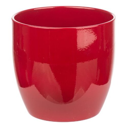 SK okrugla tegla za biljke (Vanjska dimenzija (ø x V): 12 x 10 cm, Bordo, Keramika, Sjaj) Cijene