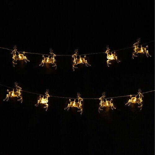 Aigostar LED lanac 10xLED/3xAA 1,5m topla bela sa jelenima Slike