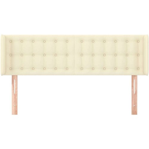  Uzglavlje s u&amp;scaron;ima krem 147x16x78/88 cm od od umjetne kože Slike