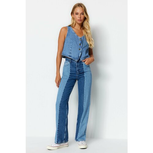 Trendyol Jeans - Blue - Wide leg Slike