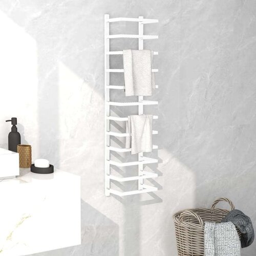 vidaXL stalak za ručnike bijeli 24 x 12 x 96 cm čelični Cene