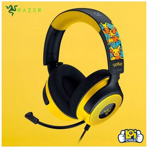 Razer Gaming Slu&amp;scaron;alice sa mikrofonom Kraken V4 X Pokemon Kanto Starters Edition Slike