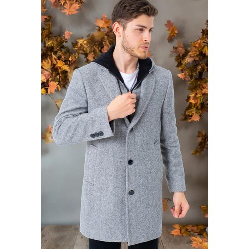 Dewberry PLT8395 BATTAL COAT-LIGHT DIAGONAL GREY Cijene