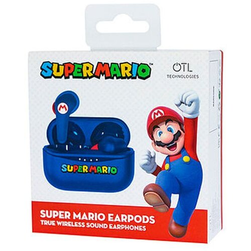 Nintendo Brezžične slu&amp;scaron;alke OTL Technologies SM0858 Super Mario TWS s polnilnim etuijem modre, (20869535) Slike