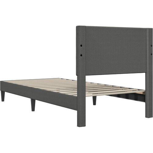  Krevetna konstrukcija Tamnosiva 90 x 190 cm Kordura tekstil Slike