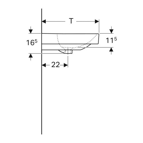 Geberit umivalnik Smyle Square (500.225.01.1) Slike