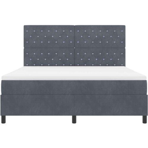 Box Spring Krevet s Madracem Tamno Siva Super King Bar&amp;scaron;un Slike