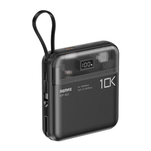 Remax RPP-602 - 20W+QC 22.5W Power Bank with 2 Fast Charging Cables 10000mAh Slike