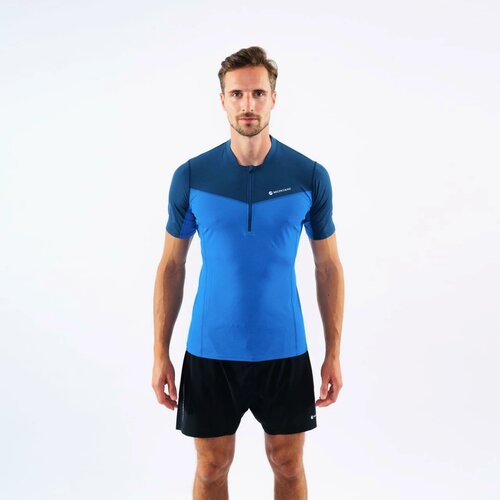 Montane Men's Dragon Zip T-Shirt Electric Blue Slike