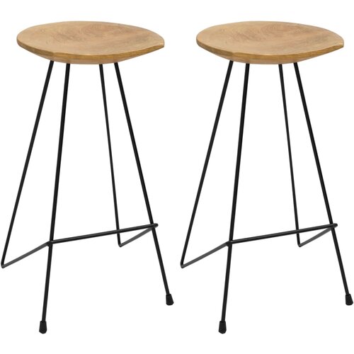 vidaXL Barski stolci od masivne tikovine 2 kom Cijene