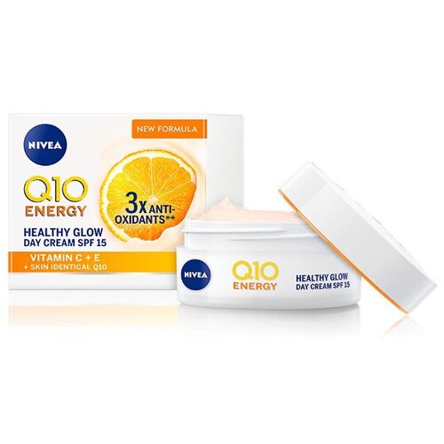 Nivea VISAGE Q10 Dnevna krema Energy - Vitamin C SPF 15, 50ml Cene