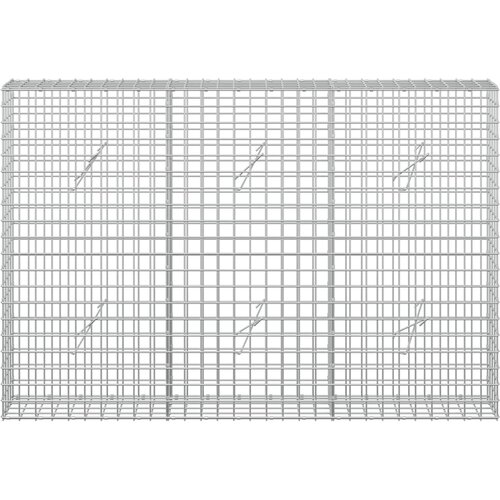  Gabion s 5 mm žicom i mrežom 5x5 cm 150x20x100 cm Slike