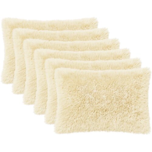  Presvlaka za jastuk 6 pcs HEERLEN Krem 50 x 70 cm PV flis Cene