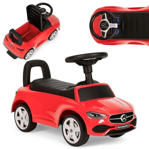 ECO TOYS Guralica Mercedes C CLASS sa interaktivnim volanom i zvucima, crvena Cene