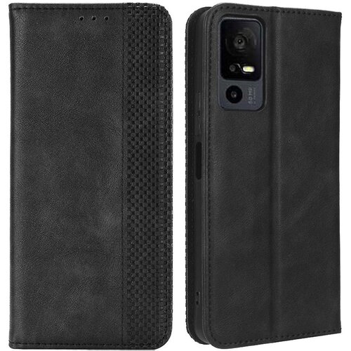 INORCO Retro preklopni ovitek za TCL 40 XE z magnetnim stojalom Wallet Shell PU usnjena torbica za telefon, (22033437) Slike