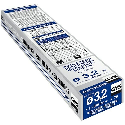 Gys Rutilne elektrode (Prikladno za: Čelik, Promjer: 3,2 mm, 70 Kom.) Cijene