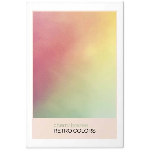  Plakat - Cherry Breeze - Pastel Gradient in Soft Retro Colors 60x90 Bez okvira s margom Slike