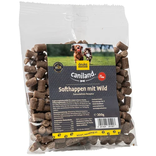 Caniland Softhappen bez žitarica s divljači - 4 x 200 g