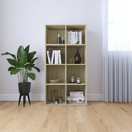 vidaXL Knjižna omara / komoda sonoma hrast 66x30x130 cm iverna plošča Cene