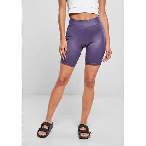 Urban Classics Women's synthetic leather cycling shorts - dark purple Cijene