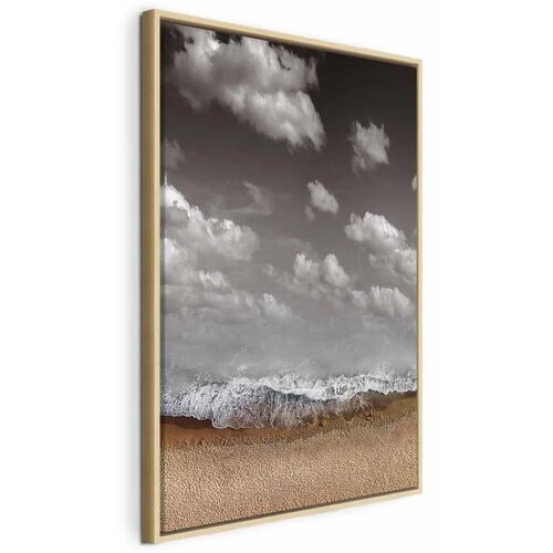  Slika - Sky Wave (1 Part) Vertical 40x60 U prirodnom drvenom okviru Cijene
