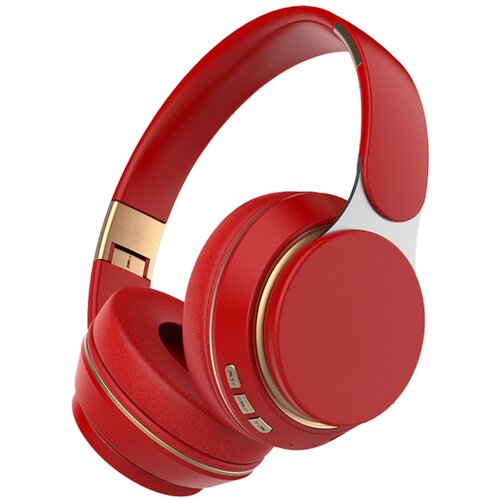 INF Brezžične over-ear slu&scaron;alke z globokim basom, 40mm, zložljive Red, (5000296275) Cene