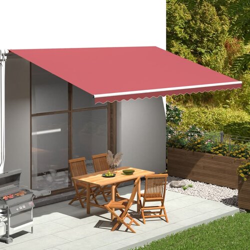 VidaXL Nadomestno blago za tendo bordo rdeče 5x3 m Slike
