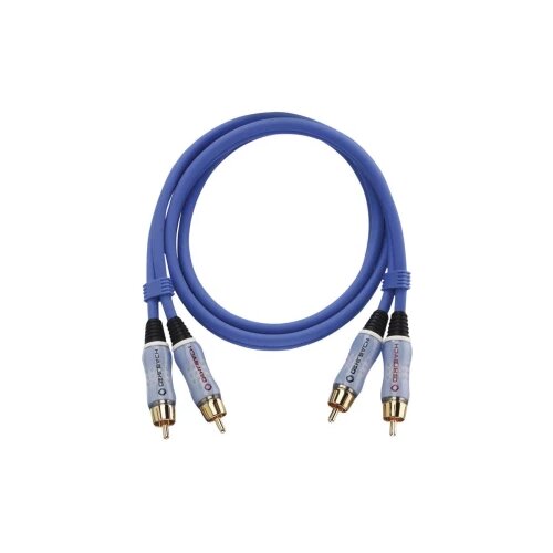  Cinch audio priključni kabel [2x mu&scaron;ki cinch konektor - 2x mu&scaron;ki cinch konektor] 1.00 m plava boja pozlaćeni kontakti Oe Cijene