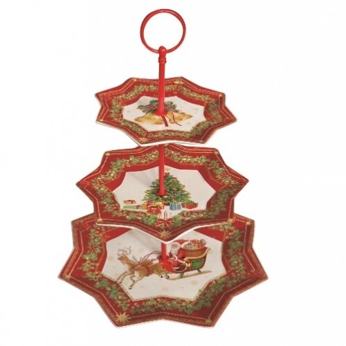  OVAL PORC. CHR.COUNTRY R1003#XMAS Cene