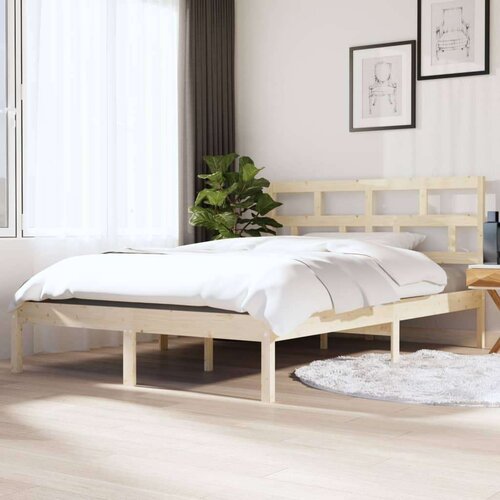  Okvir za krevet od masivne borovine 140 x 190 cm Slike