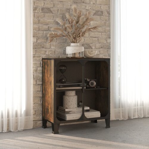 vidaXL Omara rustikalno rjava 72x36x82 cm kovina in MDF Cene