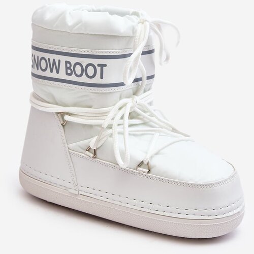 Kesi Women&amp;#039;s White Snow Boots with Soia Ties Slike