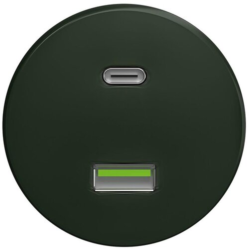  Kliklap - Retro USB utičnica A+C bez rama zelena Cene