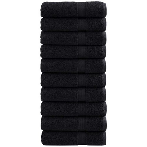  Ručnik za Goste SOLUND 25 pcs Crna 100 x 150 cm 550 gsm Slike